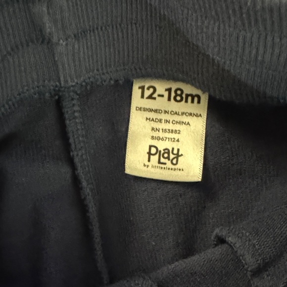 Little Sleepies- 12-18 months, Navy Blue Kids Jogger Pants. - Picture 2 of 4